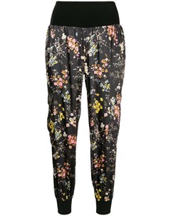 Укороченные брюки с цветочным принтом Cinq a sept