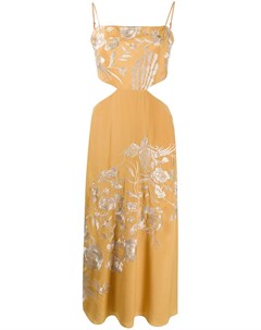 Платье миди с цветочной вышивкой Johanna ortiz