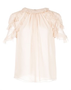 Блузка с оборками на рукавах Jason wu collection