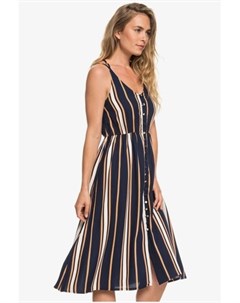 Платье Sunset Beauty DRESS BLUE MACY STRIPE btk4 XS Roxy