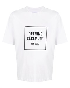 Футболка Box Logo свободного кроя Opening ceremony