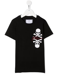 Футболка с круглым вырезом и принтом Philipp plein junior