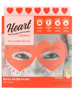 Патчи для глаз маска на глаза в виде сердечек Heart Ppyoung Ppyoung Eye Patch 10 шт Medius