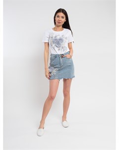 Комплект женский юбка джинс футболка к р Candy