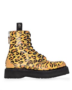 Ботинки с леопардовым принтом R13