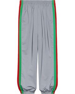 Спортивные брюки с лампасами в полоску Web Gucci