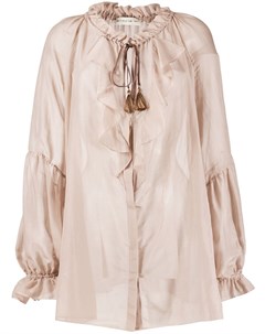 Прозрачная блузка с оборками Etro