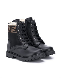 Ботинки на шнуровке с логотипом FF Fendi kids