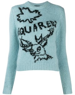 Вязаный свитер с логотипом Dsquared2