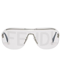 Солнцезащитные очки маска с логотипом Fendi