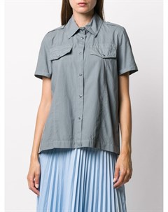 Рубашка с короткими рукавами и складками Mr & mrs italy