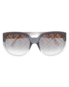 Массивные солнцезащитные очки с узором FF Fendi eyewear
