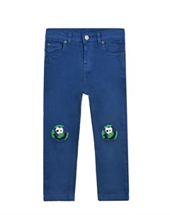 Синие джинсы с патчами на коленях детские Stella mccartney