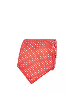 Эффектный галстук из шелка с микро принтом Silvio fiorello