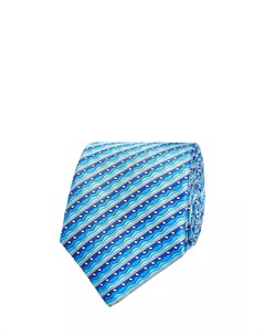 Шелковый галстук с принтом в морском стиле Silvio fiorello