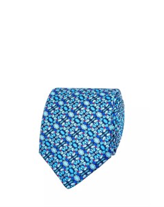 Шелковый галстук в синих тонах Silvio fiorello