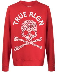 Толстовка с принтом Skull и логотипом True religion