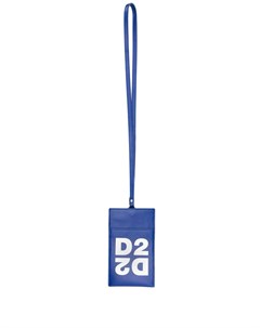 Картхолдер со шнурком на шею и логотипом Dsquared2
