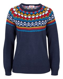 Пуловер с узором Bonprix