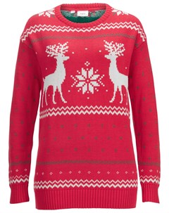 Пуловер с орнаментом Bonprix