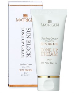 Крем завершающий с высокой защитой для лица SPF 50 Sun Block Tone up Cream 50 мл Matrigen