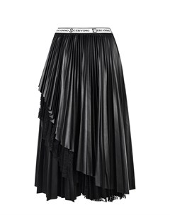 Черная плиссированная юбка детская Ermanno scervino