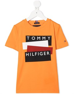 Футболка с короткими рукавами и логотипом Tommy hilfiger junior