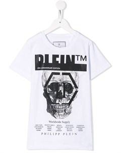 Футболка с принтом Skull Philipp plein junior