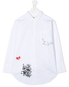 Рубашка с длинными рукавами и принтом Zadig & voltaire kids