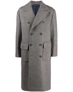 Двубортное пальто с длинными рукавами Eleventy
