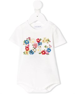 Боди с цветочным принтом Dolce & gabbana kids