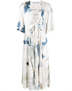 Платье миди с графичным принтом Off-white
