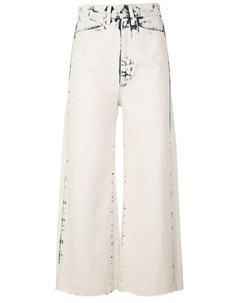 Укороченные джинсы широкого кроя Proenza schouler white label
