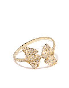 Кольцо Ginkgo из желтого золота с бриллиантами Aurélie bidermann