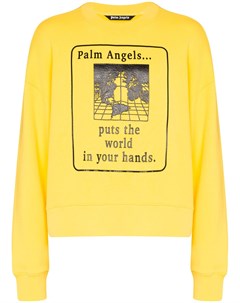 Толстовка World In Your Hands с принтом Palm angels