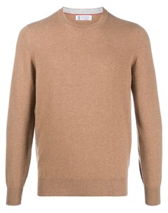 Кашемировый пуловер с круглым вырезом Brunello cucinelli