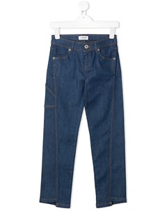 Прямые джинсы со вставками Lanvin enfant