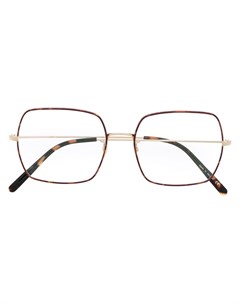 Очки в массивной прямоугольной оправе Oliver peoples