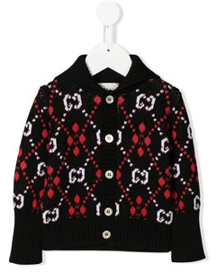 Кардиган с узором GG Gucci kids