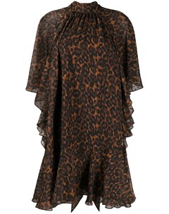 Платье с леопардовым принтом Erdem