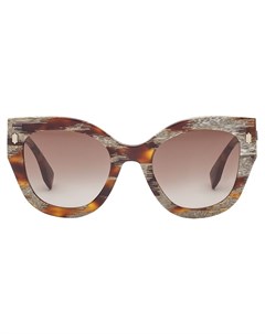 Солнцезащитные очки в оправе кошачий глаз Fendi