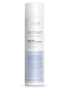 Шампунь мицеллярный для нормальных и сухих волос Hydration Moisture Micellar Shampoo Restart 250 мл Revlon professional