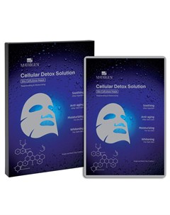 Маска биоцеллюлозная Bio Cellulose Mask Regenerating Moistutizing Cellular Detox Solution 5 шт Matrigen