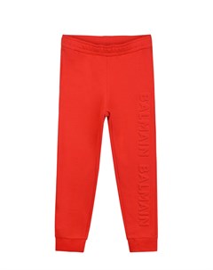 Спортивные брюки красного цвета детские Balmain