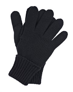 Черные перчатки из шерсти детские Il trenino