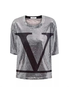 Эффектная футболка из джерси с принтом VLOGO SIGNATURE Valentino