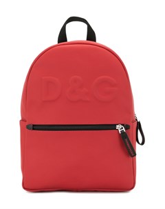 Рюкзак с тисненым логотипом Dolce & gabbana kids