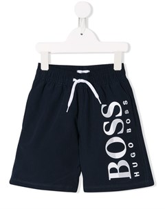 Плавательные шорты с принтом логотипа Boss kids
