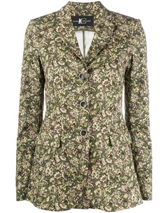 Однобортный пиджак с цветочным принтом Luisa cerano
