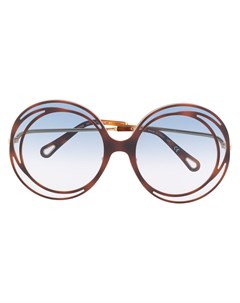 Солнцезащитные очки Carlina в массивной круглой оправе Chloé eyewear